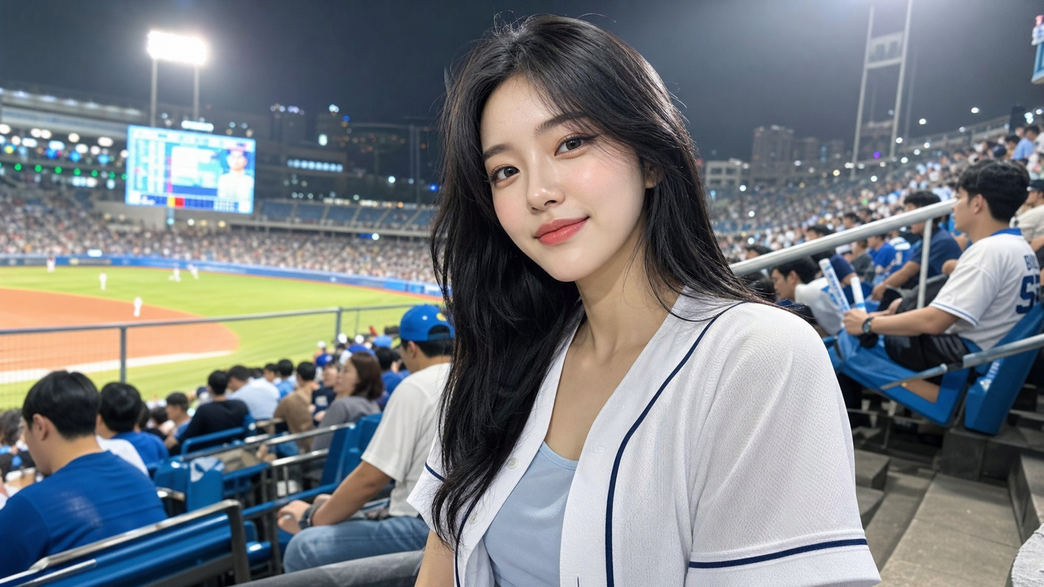 Jersey-style outfit and fan cam framing for AI video